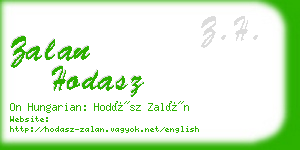 zalan hodasz business card